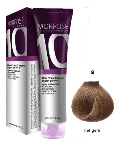 Morfose 10 Creme Haarfarbe Farbton Nr.: 9 Hellgelb