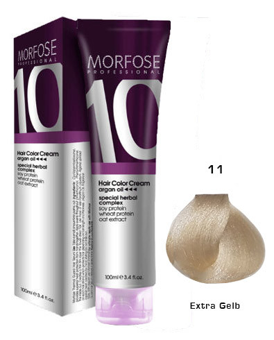 Morfose 10 Creme Haarfarbe Farbton Nr.: 11 Extra Gelb